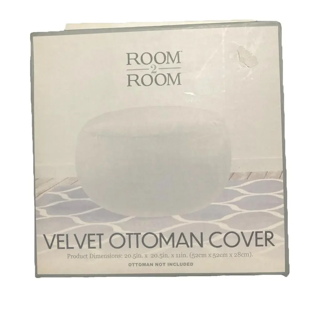 Velvet‎ Ottoman Cover